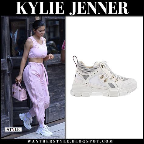 pink gucci sneakers kylie jenner